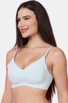 PrettyCat Sexy Women Lightly Padded Soft Bralette Bra - Light Blue — thumbnail 2